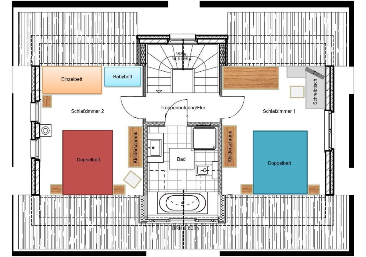 Modernes Reetdach-Ostseeferienhaus Bella Mare, Insel Usedom Mit Sauna, Kamin & Sonnenterrasse Zirchow 外观 照片
